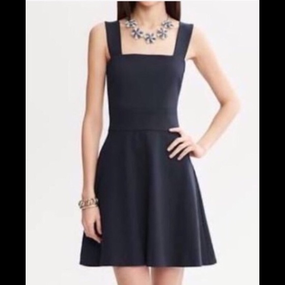 Milly & Banana Republic Dresses & Skirts - Milly & Banana Republic Navy Fit & Flare Dress